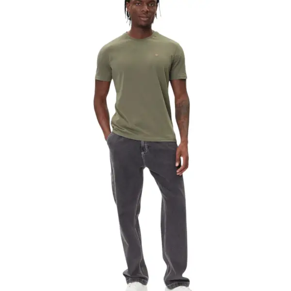 Napapijri - Ανδρικό T-shirt Salis Ss Sum Regular Fit NP0A4H8D-G0A Χακί NP0A4H8DG0A