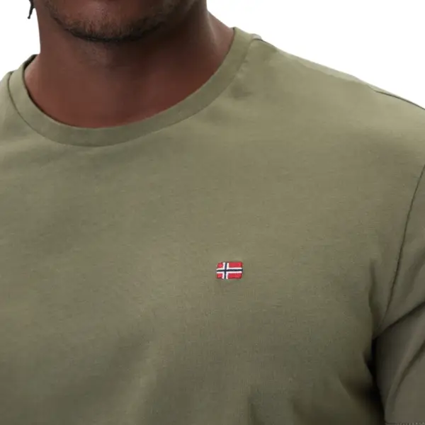 Napapijri - Ανδρικό T-shirt Salis Ss Sum Regular Fit NP0A4H8D-G0A Χακί NP0A4H8DG0A