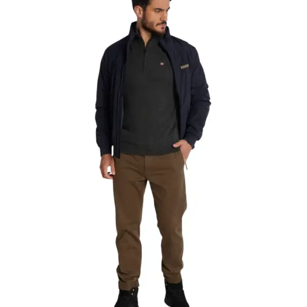 Napapijri - Ανδρικό Πουλόβερ Damavand Regular Fit NP0A4GJS-197 Γκρι Σκούρο NP0A4GJS197