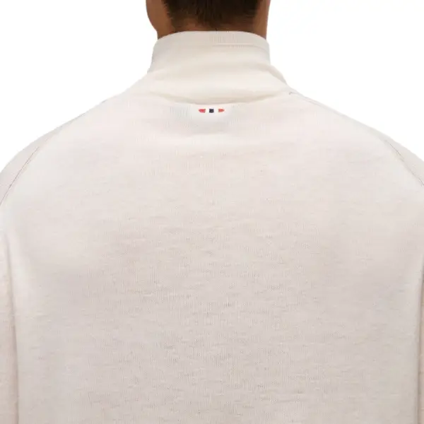 Napapijri - Ανδρικό Πουλόβερ Damavand Regular Fit NP0A4GJS-N1J Λευκό NP0A4GJSN1J