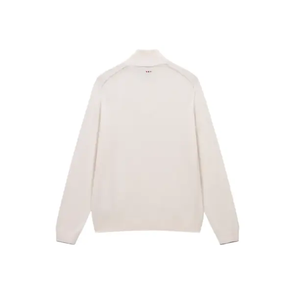 Napapijri - Ανδρικό Πουλόβερ Damavand Regular Fit NP0A4GJS-N1J Λευκό NP0A4GJSN1J