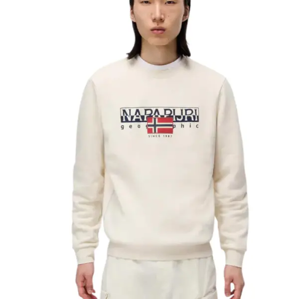 Napapijri - Ανδρικό Φούτερ B-Aylm Regular Fit NP0A4I1F-N1J Μπεζ