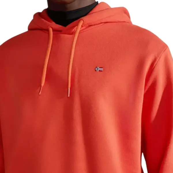 Napapijri - Ανδρικό Φούτερ Balis Hood NP0A4FQV-R14 Πορτοκαλί NP0A4FQVR14