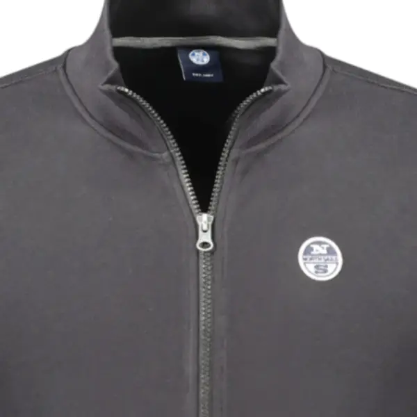 North Sails - Ανδρική Ζακέτα Φούτερ 993025-000-0999 Μαύρο 993025-000-0999