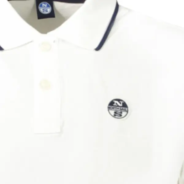 North Sails - Ανδρικό T-shirt Κοντομάνικο Polo 995012-000-0101 Λευκό 995012-000-0101