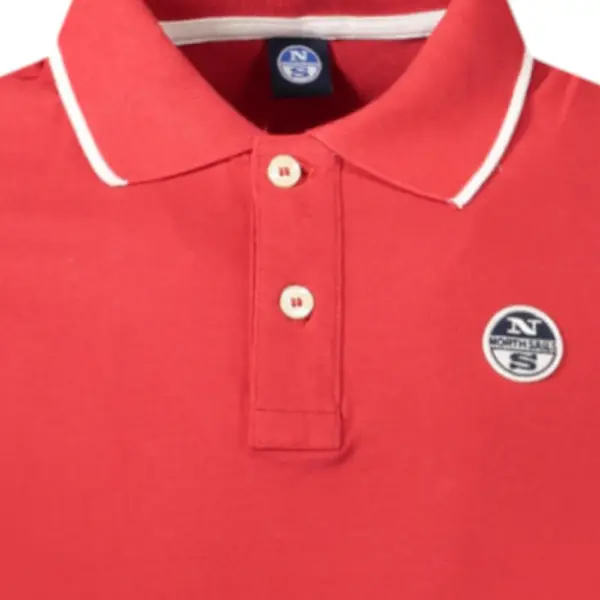 North Sails - Ανδρικό T-shirt Κοντομάνικο Polo 995012-000-0230 Κόκκινο 995012-000-0230