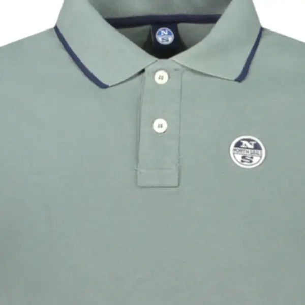 North Sails - Ανδρικό T-shirt Κοντομάνικο Polo 995012-000-0419 Πράσινο 995012-000-0419