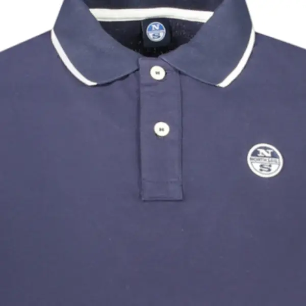 North Sails - Ανδρικό T-shirt Κοντομάνικο Polo 995012-000-0802 Μπλε Σκούρο 995012-000-0802