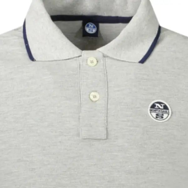 North Sails - Ανδρικό T-shirt Κοντομάνικο Polo 995012-000-0926 Γκρι 995012-000-0926