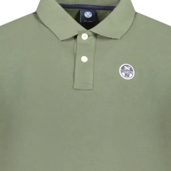 North Sails - Ανδρικό T-shirt Μακρυμάνικο Polo 995021-000-0430 Πράσινο 995021-000-0430