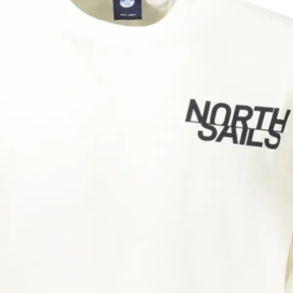 North Sails- Ανδρικό Φούτερ Hoodie Regular Fit 993024-000-0105 Λευκό 993024-000-0105