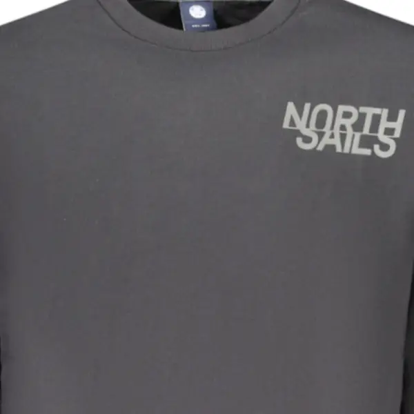 North Sails- Ανδρικό Φούτερ Hoodie Regular Fit 993024-000-0999 Μαύρο 993024-000-0999
