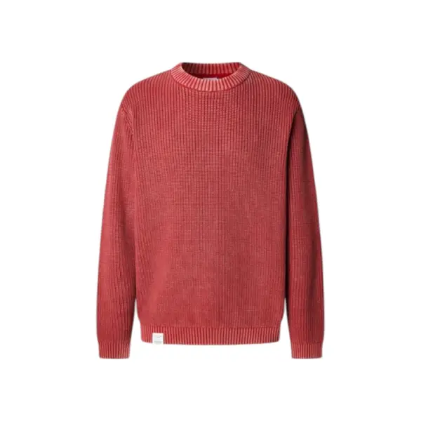 Pepe Jeans - Ανδρικό Πουλόβερ Βαμβακερό Neck Jumper PM7000022-285 Κόκκινο PM7000022-285