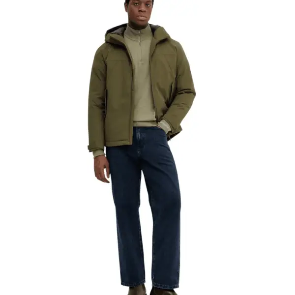 Pepe Jeans - Ανδρικό Πουλόβερ Mock Ipper Slim Fit PM7000012-679 Πράσινο PM7000012-679