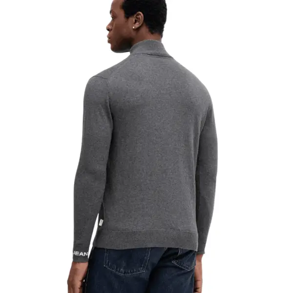 Pepe Jeans - Ανδρικό Πουλόβερ Mock Ipper Slim Fit PM7000012-963 Γκρι PM7000012-963