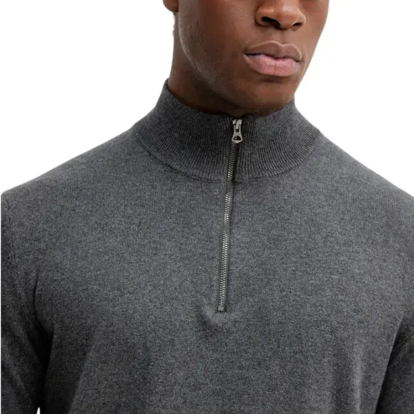 Pepe Jeans - Ανδρικό Πουλόβερ Mock Ipper Slim Fit PM7000012-963 Γκρι PM7000012-963