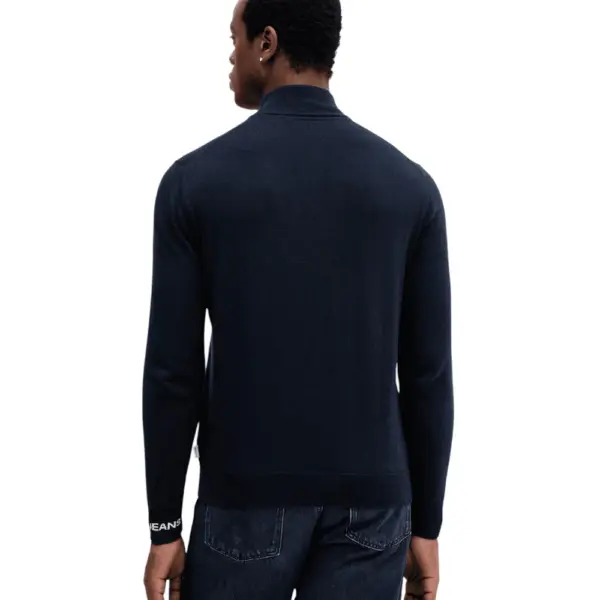 Pepe Jeans - Ανδρικό Πουλόβερ Mock Ipper Slim Fit PM7000012-594 Μπλε Σκούρο PM7000012-594