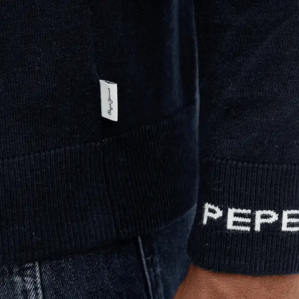 Pepe Jeans - Ανδρικό Πουλόβερ Mock Ipper Slim Fit PM7000012-594 Μπλε Σκούρο PM7000012-594