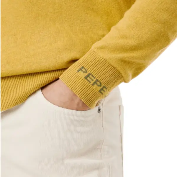 Pepe Jeans - Ανδρικό Πουλόβερ Βαμβακερό Andre Crew Neck PM7000013-088 Κίτρινο PM7000013-088