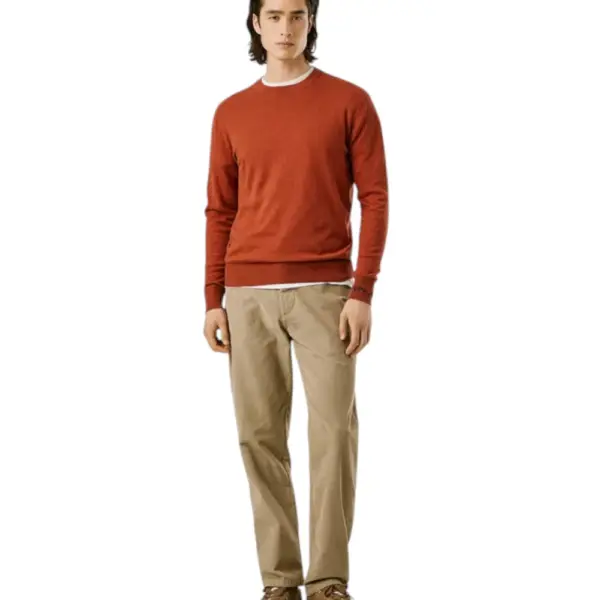 Pepe Jeans - Ανδρικό Πουλόβερ Βαμβακερό Andre Crew Neck PM7000013-262 Πορτοκαλί PM7000013-262