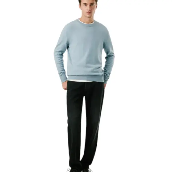 Pepe Jeans - Ανδρικό Πουλόβερ Βαμβακερό Andre Crew Neck PM7000013-523 Γαλάζιο PM7000013-523