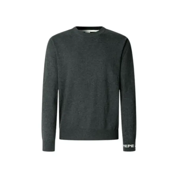 Pepe Jeans - Ανδρικό Πουλόβερ Βαμβακερό Andre Crew Neck PM7000013-963 Γκρι Σκούρο PM7000013-963