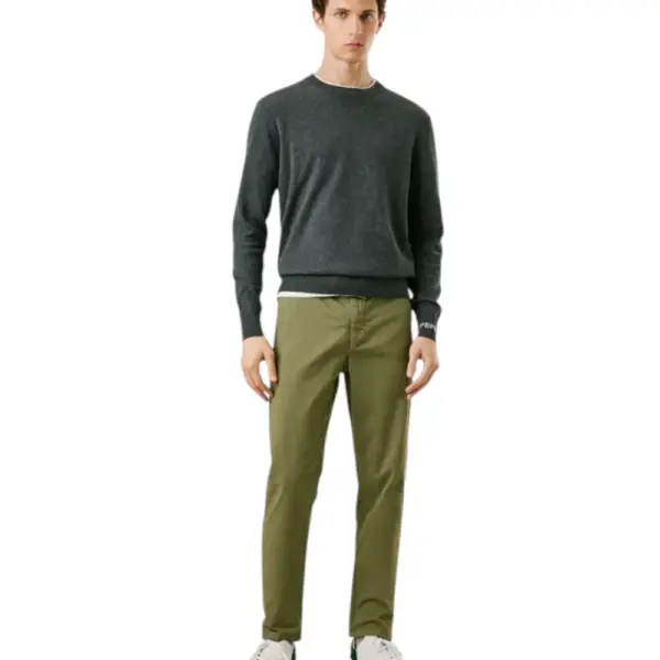 Pepe Jeans - Ανδρικό Πουλόβερ Βαμβακερό Andre Crew Neck PM7000013-963 Γκρι Σκούρο PM7000013-963