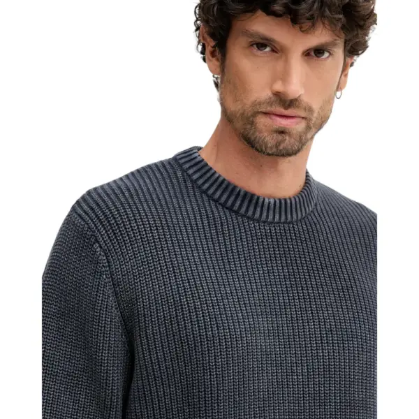 Pepe Jeans - Ανδρικό Πουλόβερ Βαμβακερό Neck Jumper PM7000022-594 Μπλε Σκούρο PM7000022-594