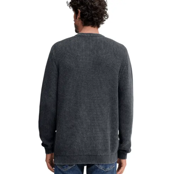 Pepe Jeans - Ανδρικό Πουλόβερ Βαμβακερό Neck Jumper PM7000022-594 Μπλε Σκούρο PM7000022-594