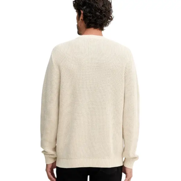 Pepe Jeans - Ανδρικό Πουλόβερ Βαμβακερό Neck Jumper PM7000022-839 Μπεζ PM7000022-839