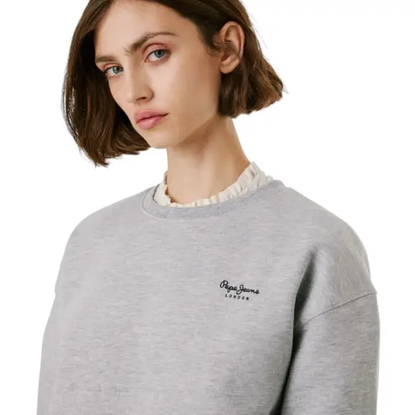 Pepe Jeans - Γυναικείο Φούτερ Crew Neck Logo PL5800017-933 Γκρι PL5800017-933