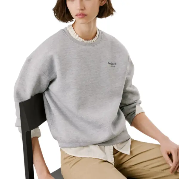 Pepe Jeans - Γυναικείο Φούτερ Crew Neck Logo PL5800017-933 Γκρι PL5800017-933