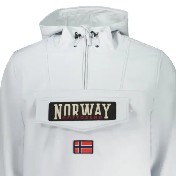 Scuola Nautica Italiana - Ανδρικό Χειμωνιάτικο Μπουφάν 139138-ICEBER Γκρι Ανοιχτό 139138-ICEBER