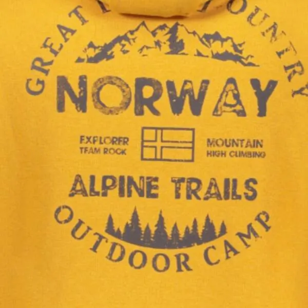 Scuola Nautica Italiana - Ανδρική Ζακέτα Φούτερ 859462-OCRA Κίτρινο 859462-OCRA