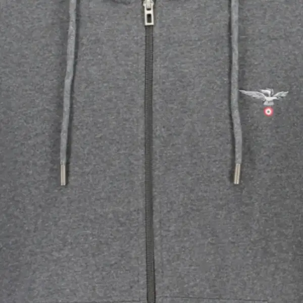 Accademia Militare - Ανδρική Ζακέτα Φούτερ Με Κουκούλα W5S6457014-072 Γκρι Σκούρο W5S6457014-072