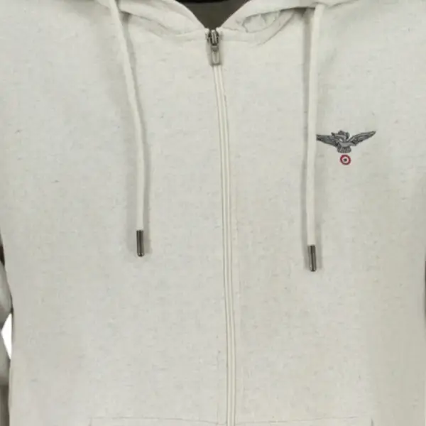 Accademia Militare - Ανδρική Ζακέτα Φούτερ Με Κουκούλα W5S6457014-083 Γκρι Ανοιχτό W5S6457014-083