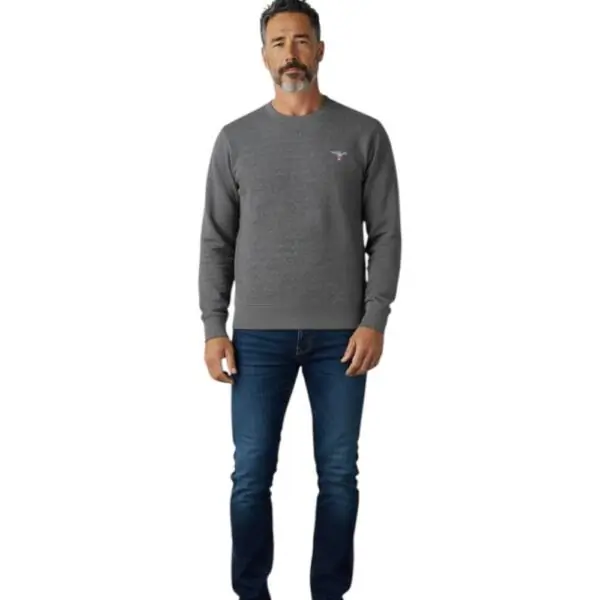 Accademia Militare - Ανδρική Μπλούζα Φούτερ W5S6437014-072 Γκρι Σκούρο