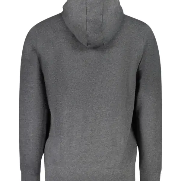 Accademia Militare - Ανδρική Μπλούζα Φούτερ Με Κουκούλα W5S6447014-072 Γκρι Σκούρο W5S6447014-072