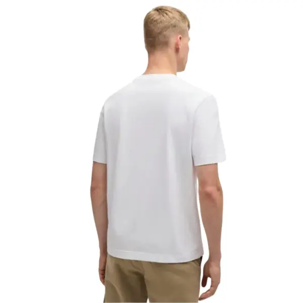 Boss - Ανδρικό T-shirt Tchup Relaxed Fit 50473278-100 Λευκό 50473278-100