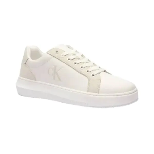 Calvin Klein - Cupsole Mono Lth Ανδρικά Chunky Sneakers YM0YM01123-0LG Λευκό