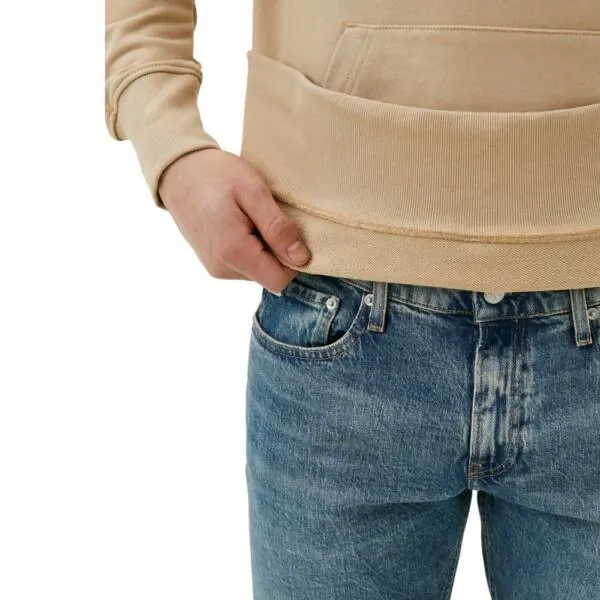 Calvin Klein - Institutional Ανδρικό Φούτερ Regular Fit J30J324620-AAT Μπεζ J30J324620-AAT