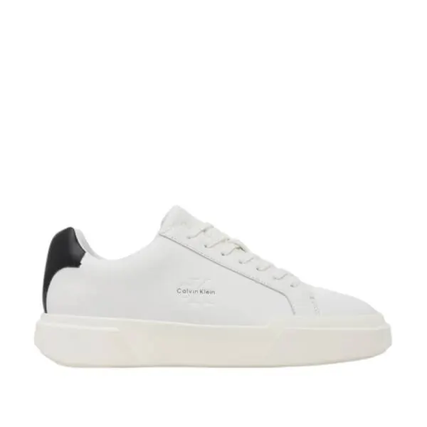 Calvin Klein - Ανδρικά Sneakers Chunky Cupsole Laceup Lth YM0YM01344-01W Λευκό