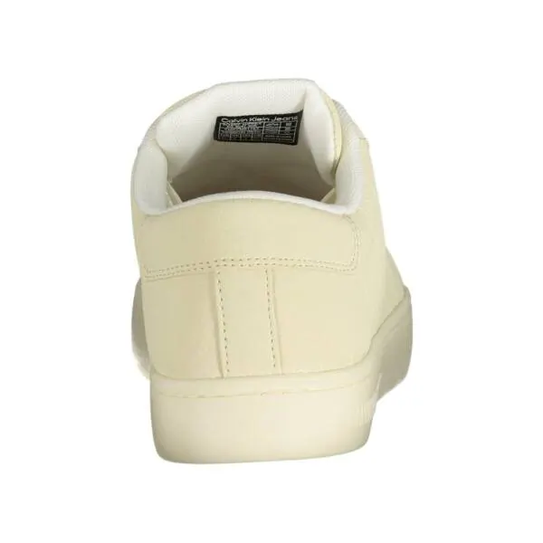 Calvin Klein - Ανδρικά Sneakers Δερμάτινα YM0YM01163-YBJ Εκρού YM0YM01163-YBJ