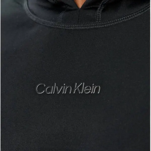Calvin Klein - Ανδρική Μπλούζα Sport Logo Hoodie Regular Fit 00GMS4W328-BAE Μαύρο 00GMS4W328-BAE