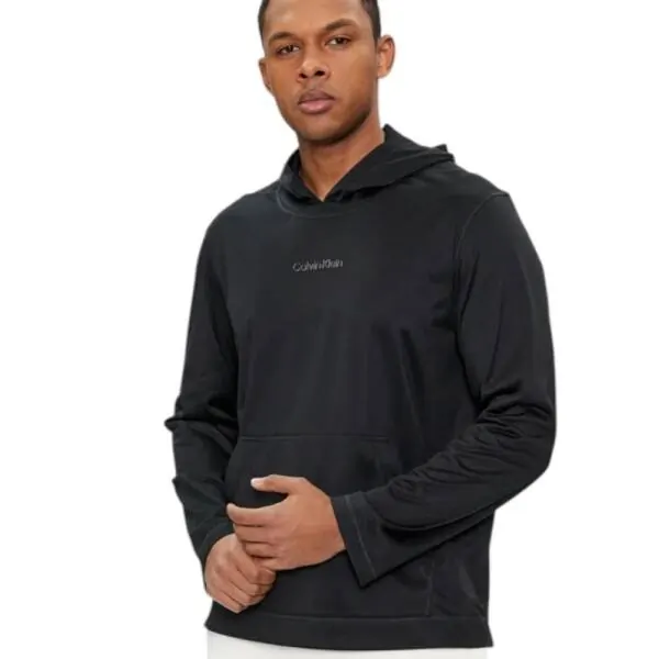 Calvin Klein - Ανδρική Μπλούζα Sport Logo Hoodie Regular Fit 00GMS4W328-BAE Μαύρο