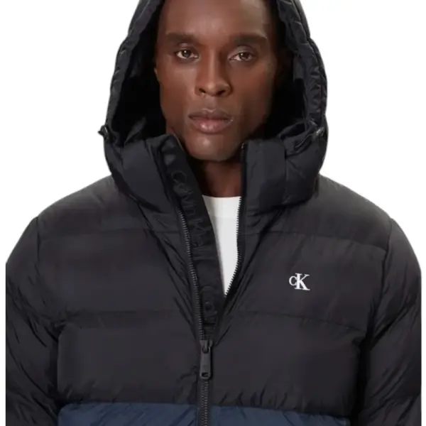 Calvin Klein - Ανδρικό Αδιάβροχο Χειμωνιάτικο Μπουφάν Sorona Bock Puf Regular Fit LV04RD527G-UB1 Μαύρο LV04RD527G-UB1