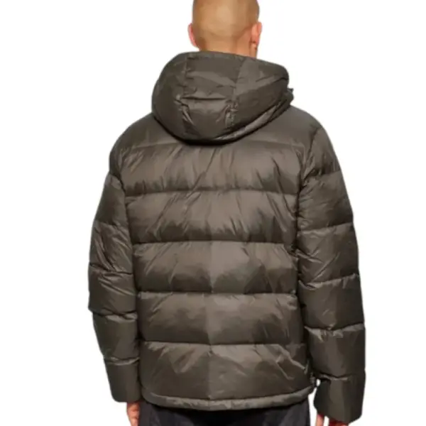 Calvin Klein - Ανδρικό Αδιάβροχο Χειμωνιάτικο Μπουφάν Super Lightweight Nylon Zip Off Hoo LV04RC518G-PAR Χακί LV04RC518G-PAR