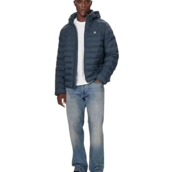 Calvin Klein - Ανδρικό Χειμωνιάτικο Μπουφάν LV04RC511G-PPK Μπλε LV04RC511G-PPK