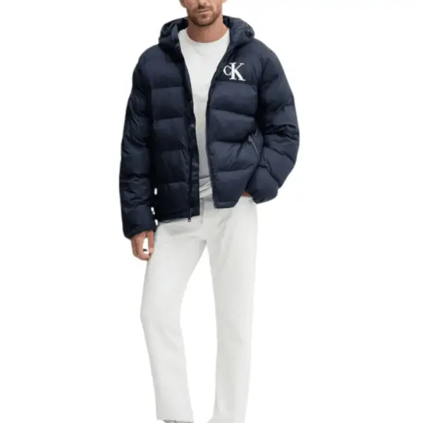 Calvin Klein - Ανδρικό Χειμωνιάτικο Μπουφάν Regular Fit LV04RD528G-CEF Μπλε Σκούρο LV04RD528G-CEF