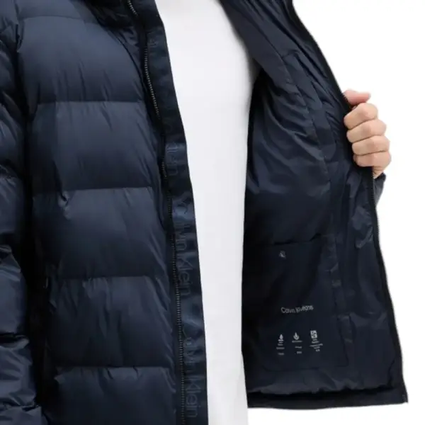Calvin Klein - Ανδρικό Χειμωνιάτικο Μπουφάν Regular Fit LV04RD528G-CEF Μπλε Σκούρο LV04RD528G-CEF